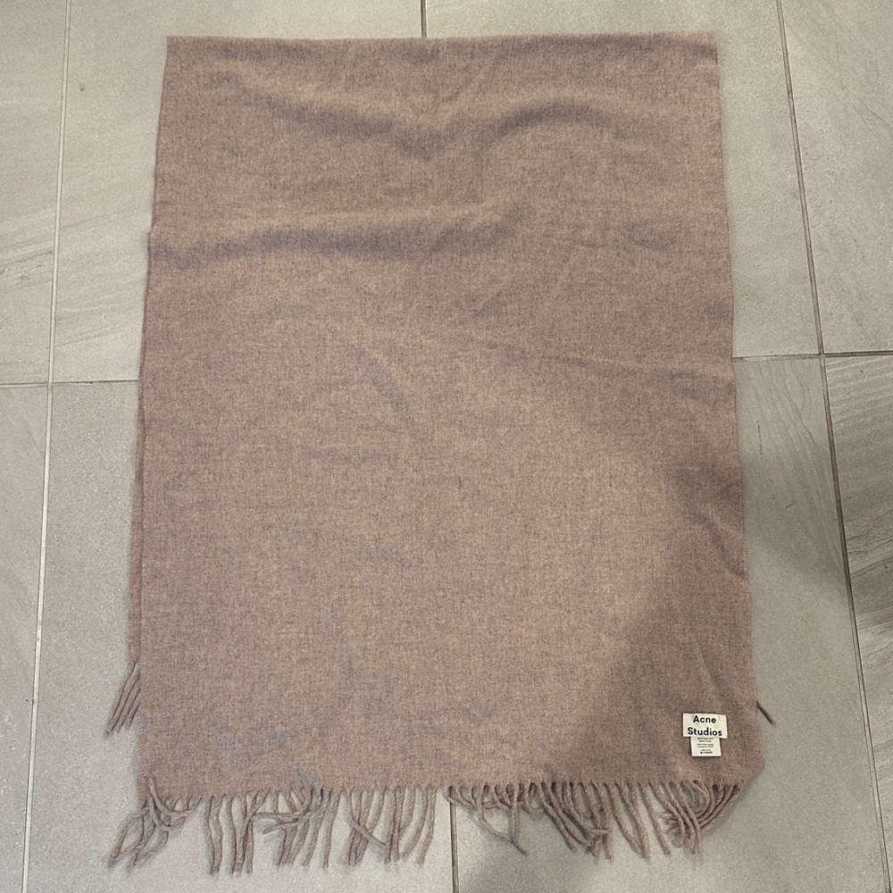Acne Studios Taupe Wool Scarf